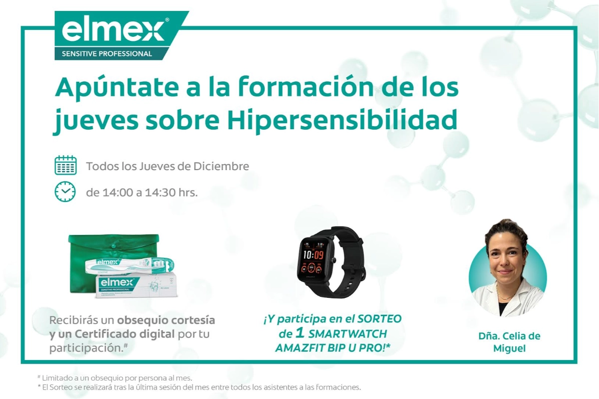 Elmex<sup>®</sup> te invita a su formación exclusiva sobre Hipersensibilidad Dental