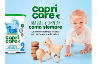 Fórmulas infantiles Capricare natural y digestiva a base de leche de cabra